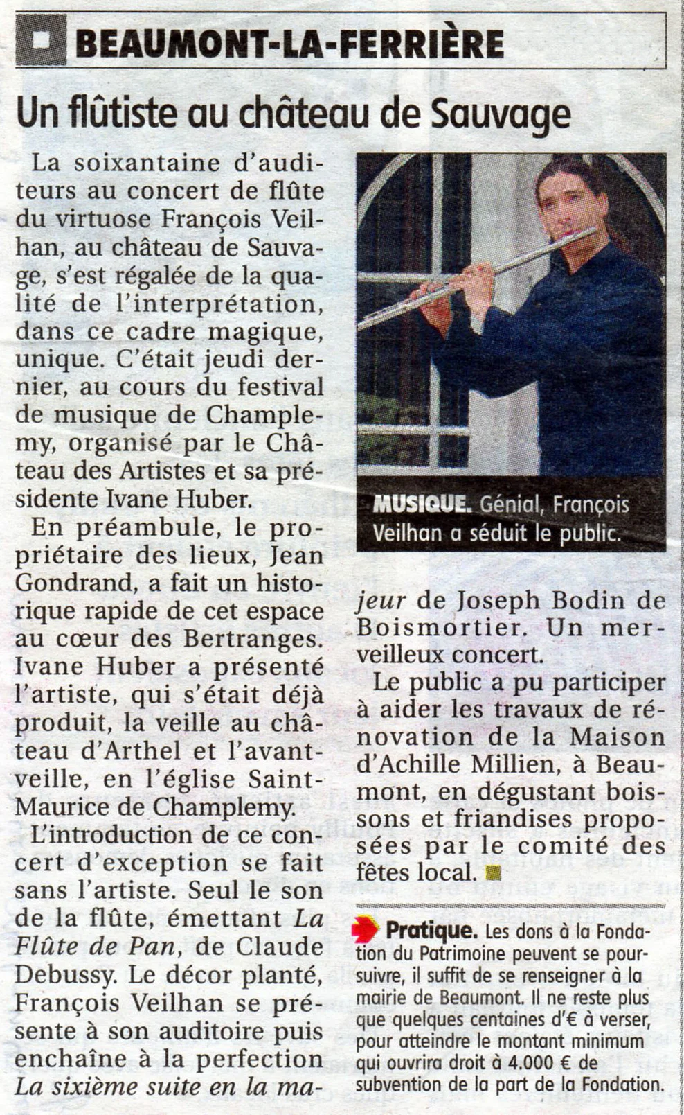 Journal du Centre 19 Juillet 2011