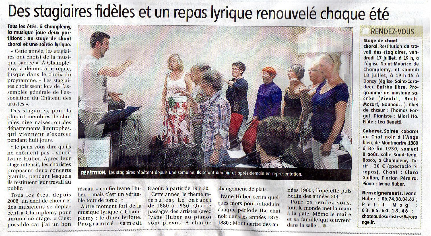 Journal du Centre 16 Juillet 2015