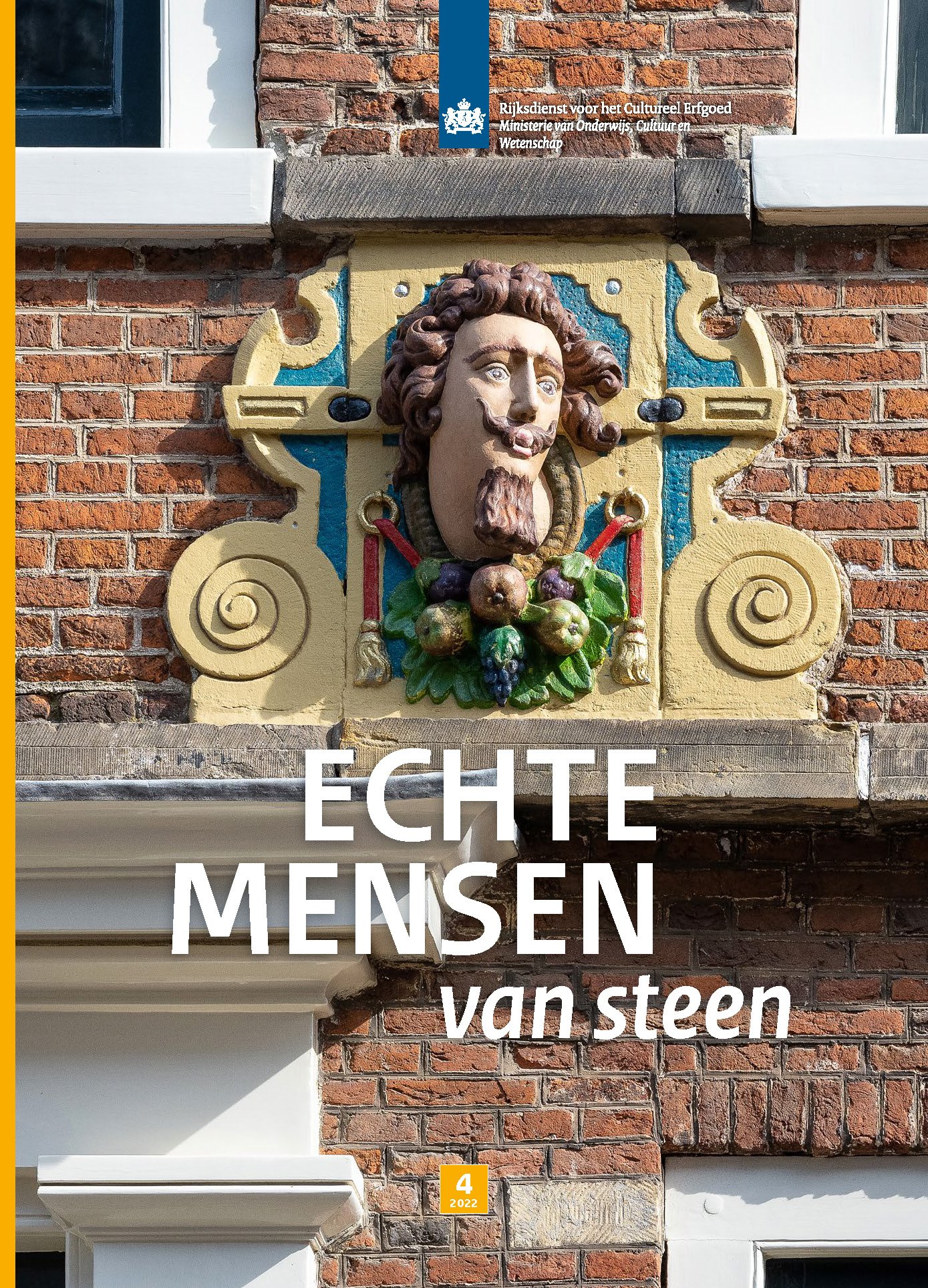  " Lifelike they look before them, the heads immortalized in stone on facades of historic houses. In the Jansstraat in Haarlem, for example. "  Tijdschrift van de Rijksdienst voor het Cultureel Erfgoed, november 2022  