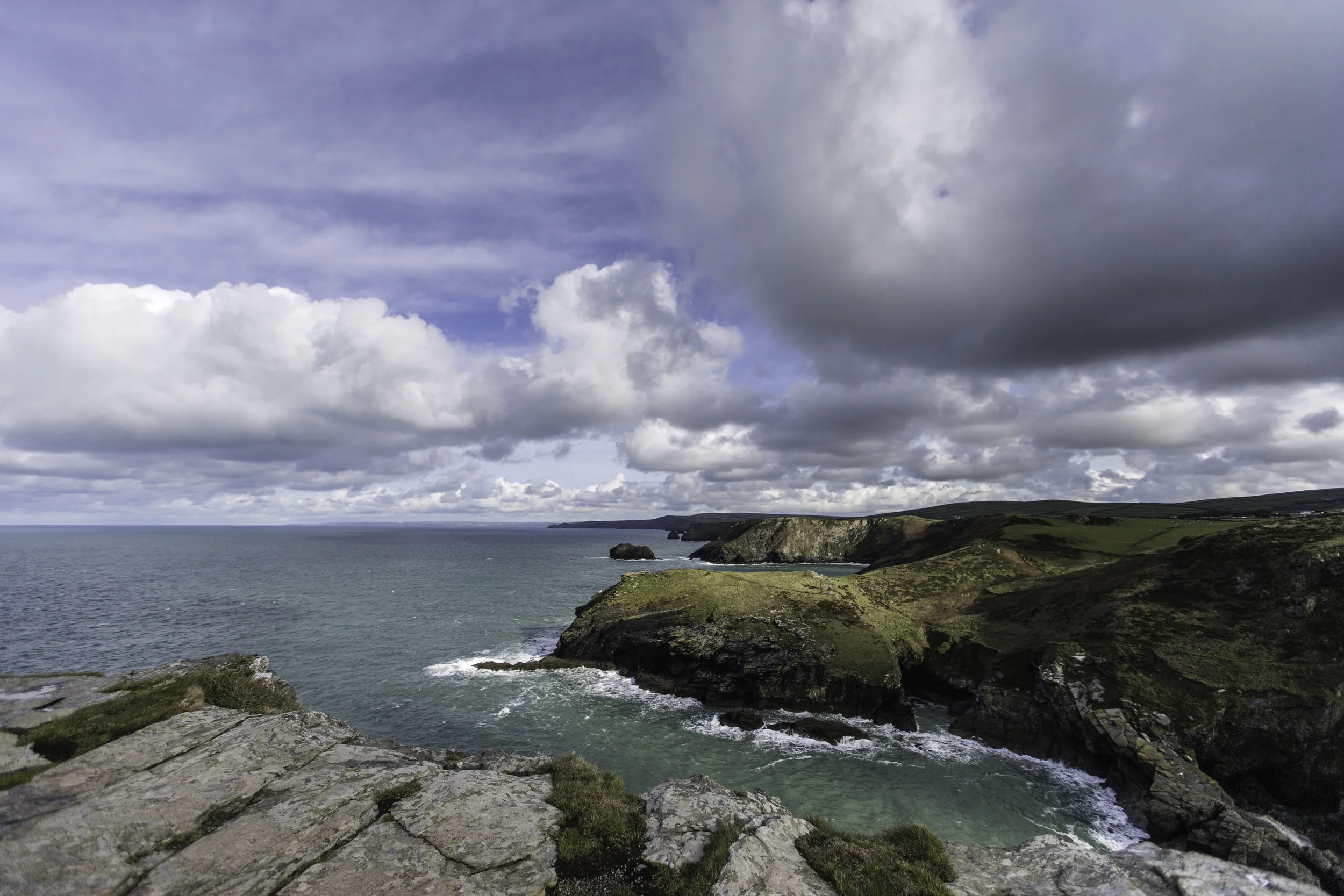 ©Jennifer Bailey 2014 Tintagel Headland, standing over Merlin's Cave