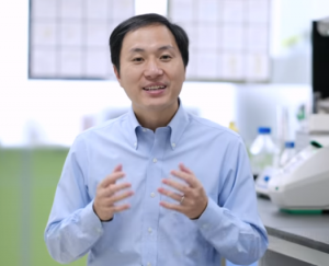 He Jiankui announcing the birth of the gene-edited twins on Youtube
