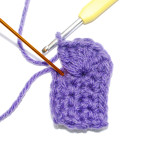 This is where you are going to slip stitch