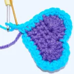 Now chain 2 and slip stitch into 2nd chain from hook (as shown here)