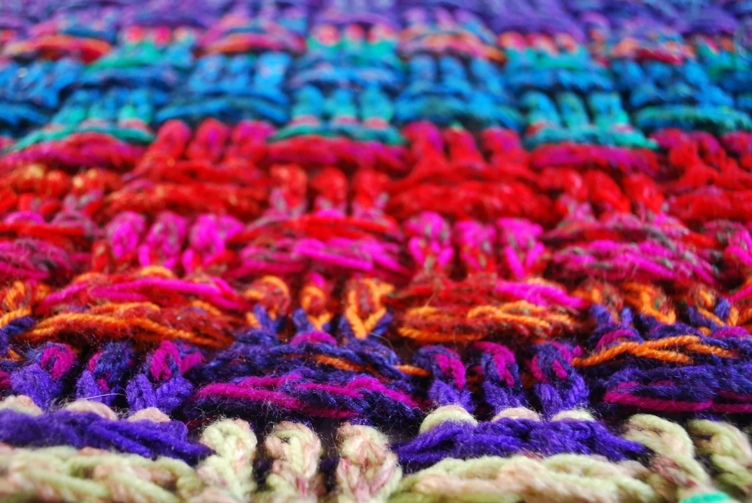 The Christmas Basket Weave Crochet Blanket