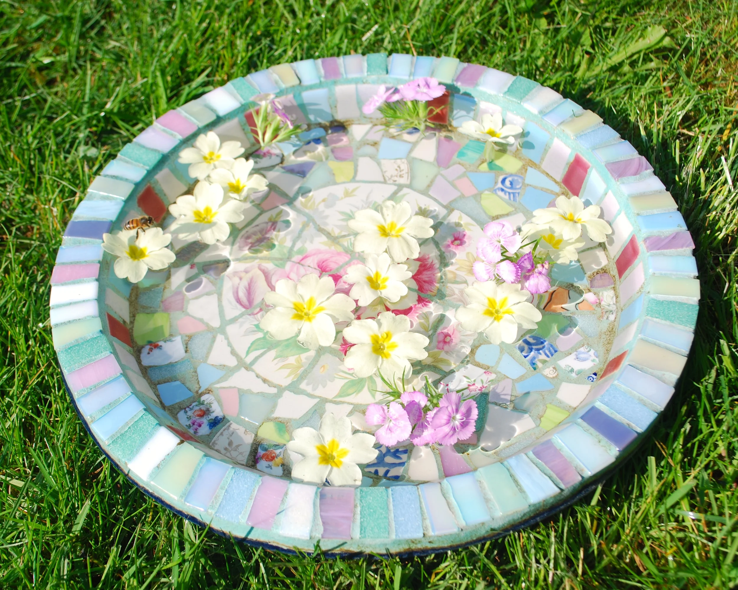 Mosaic Birdbath