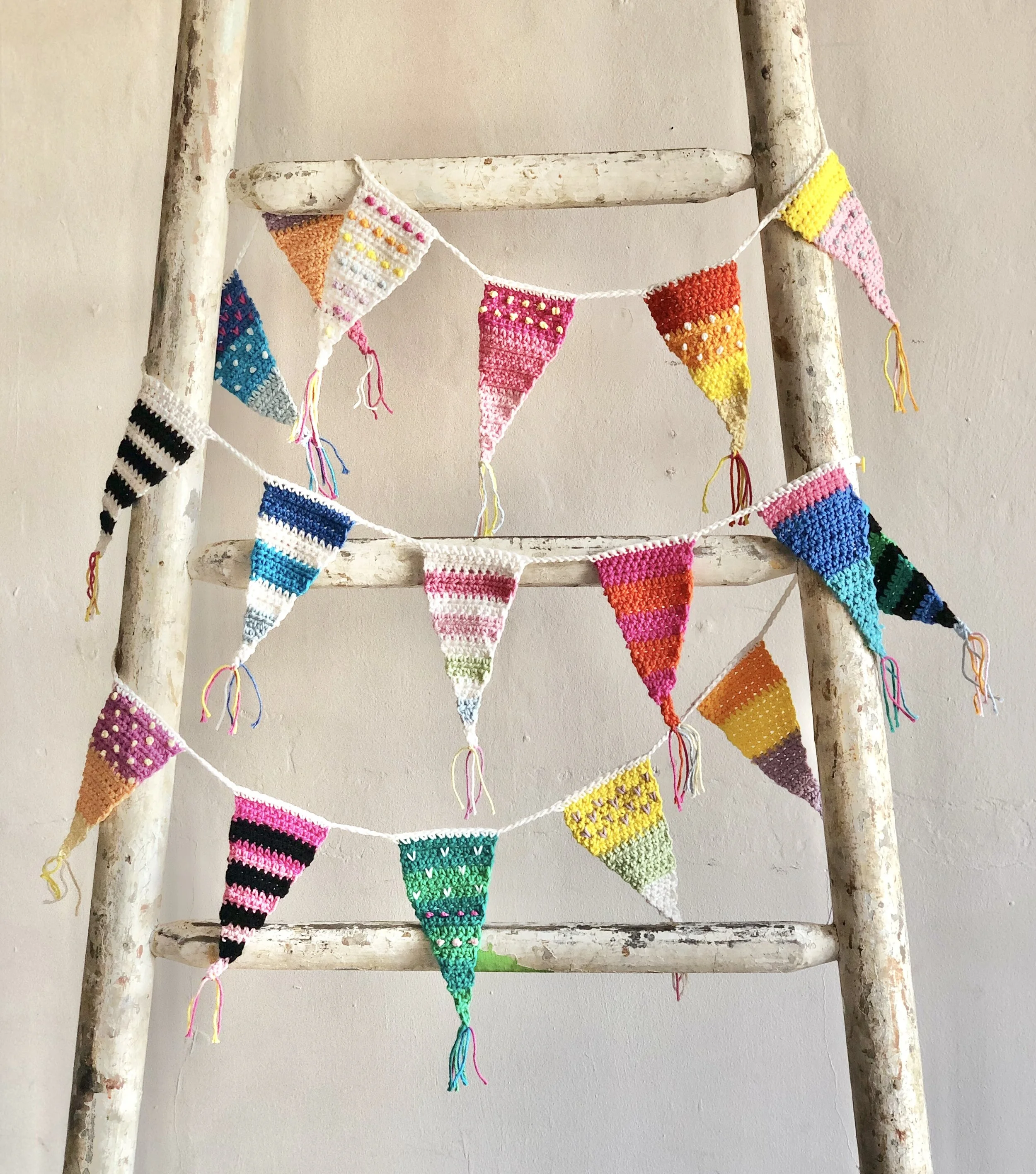 Blowing in the Breeze Bunting Flags by Emma Leith