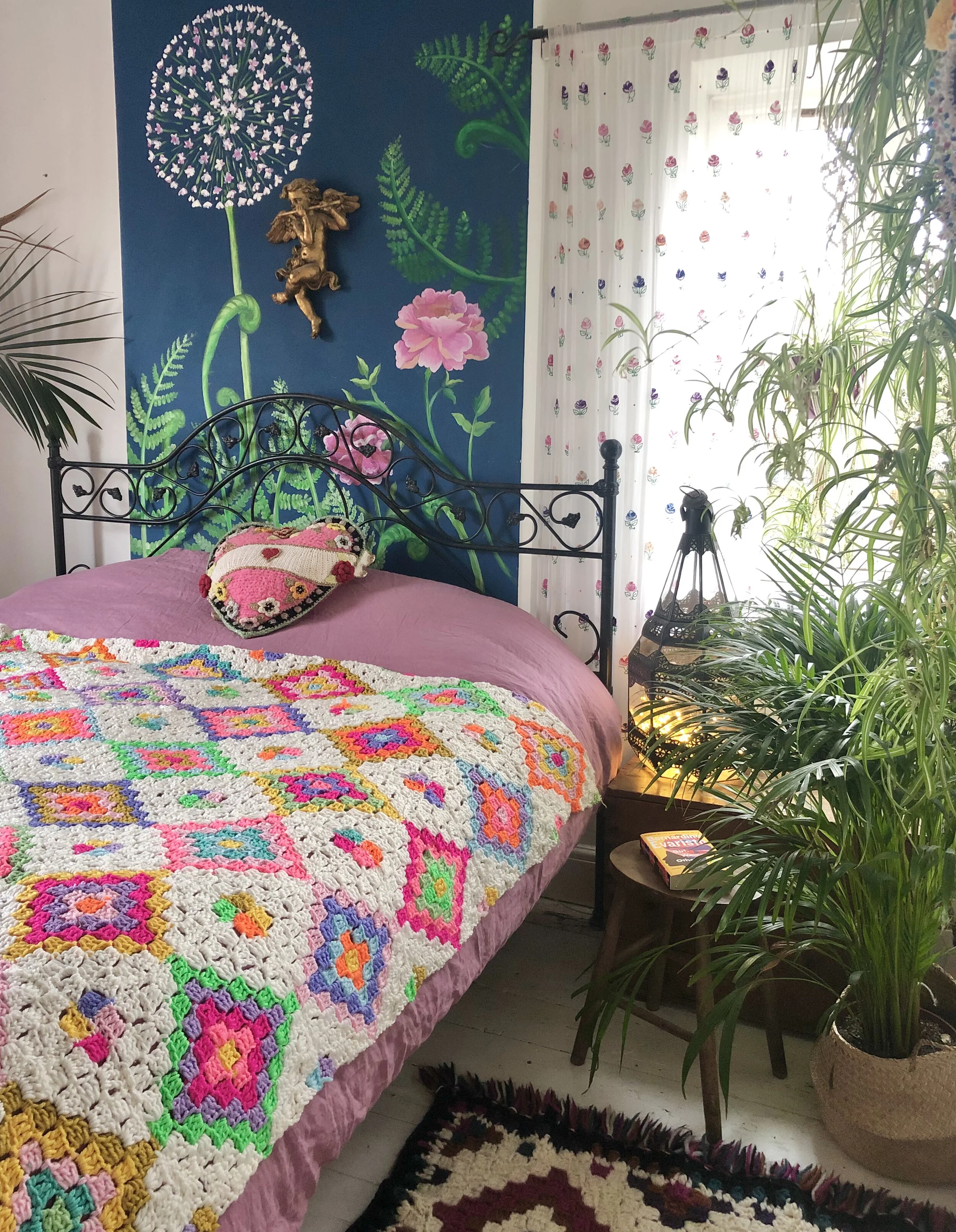 Bright Lights C2C blanket by Emma Leith