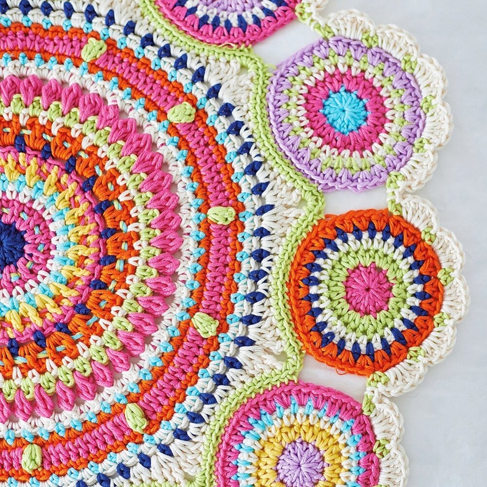 Kaleidoscope Mandala Mat by Emma Leith 