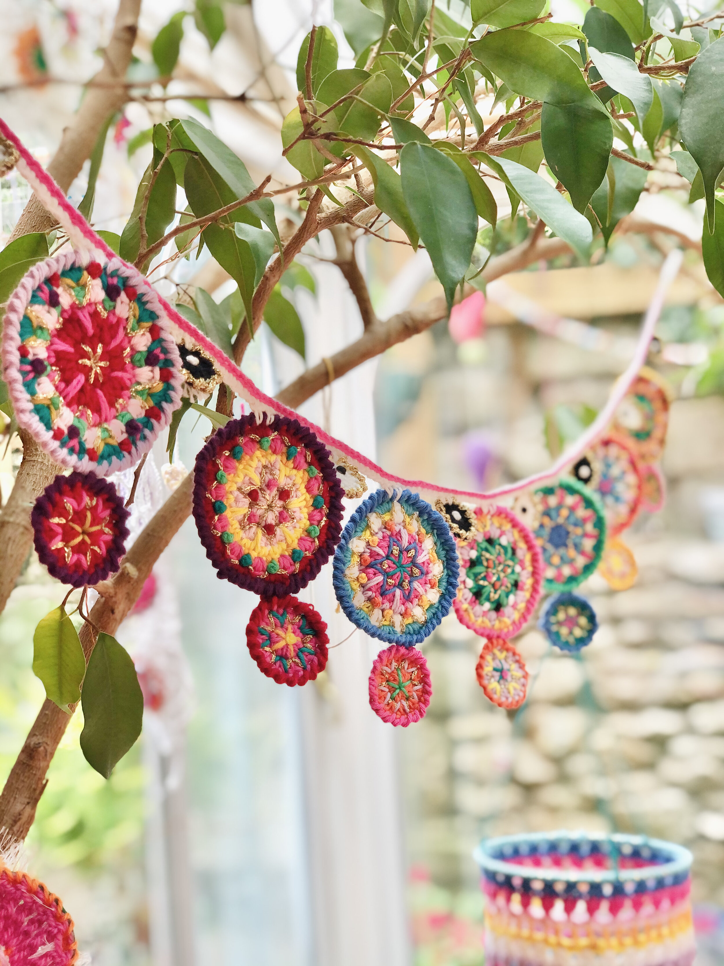 Crochet Folk Garland by Emma Leith