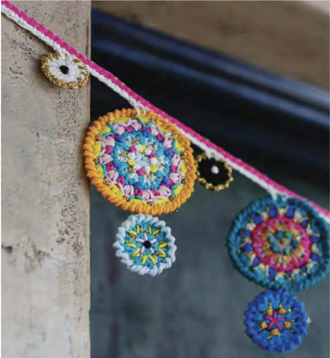 Crochet Folk Garland by Emma Leith