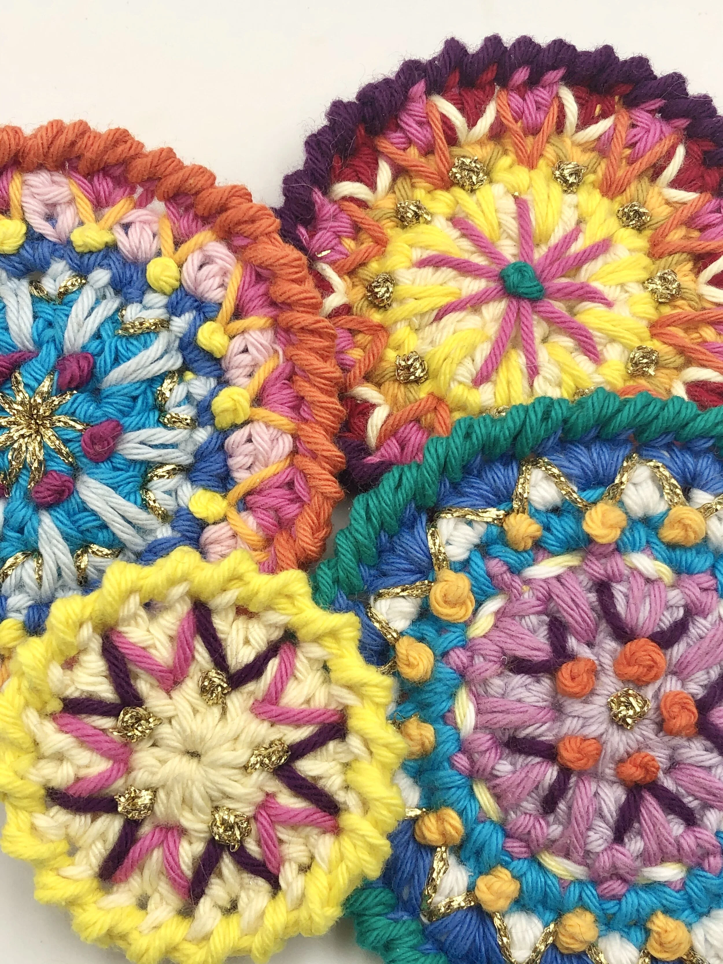 Crochet motifs by Emma Leith