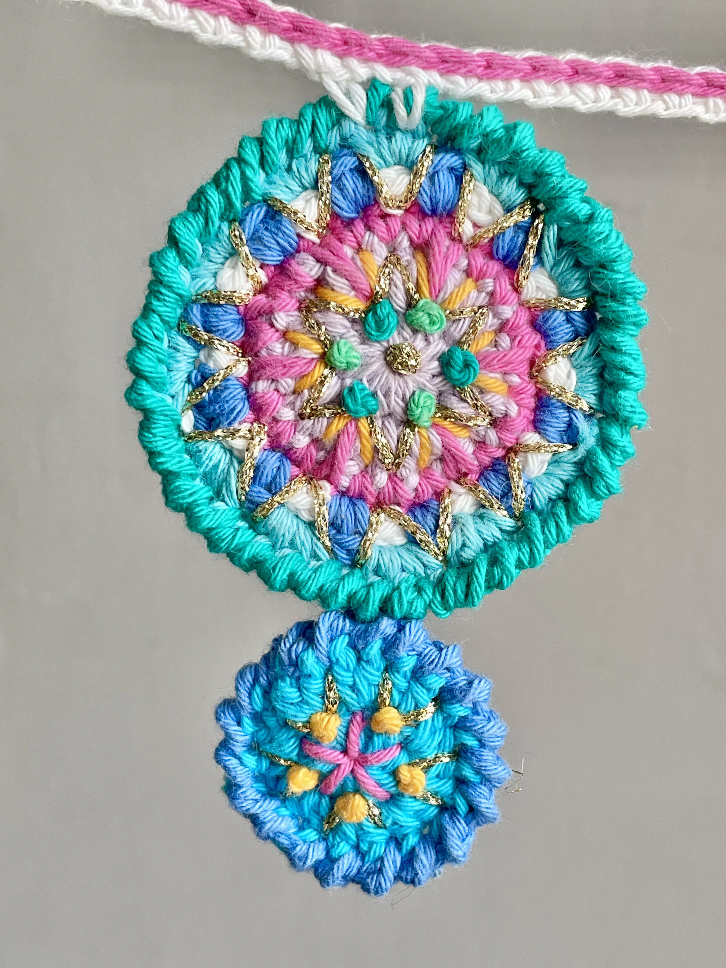 Crochet Folk Garland by Emma Leith