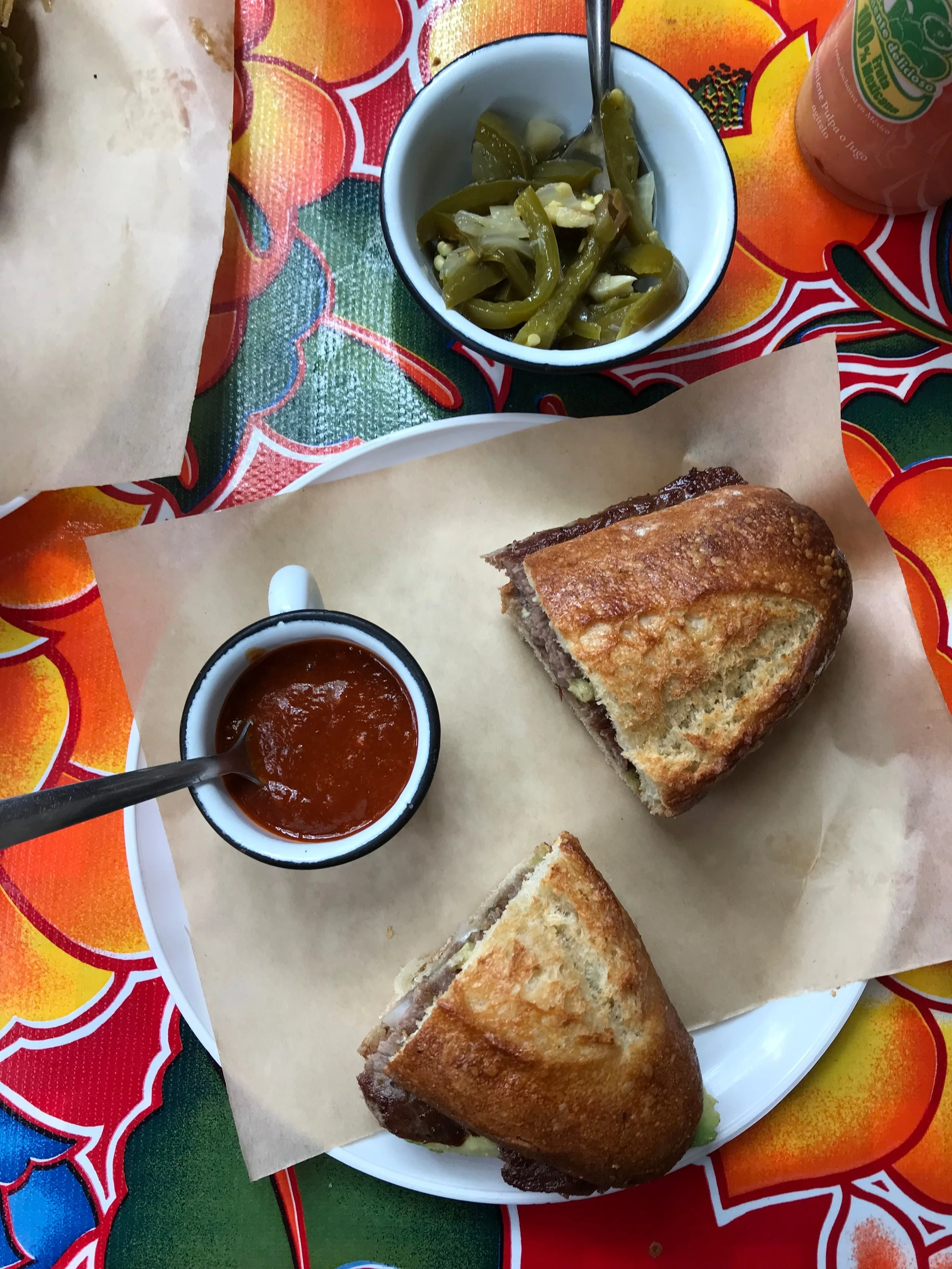 tortas atlixco, mexico city february 2018