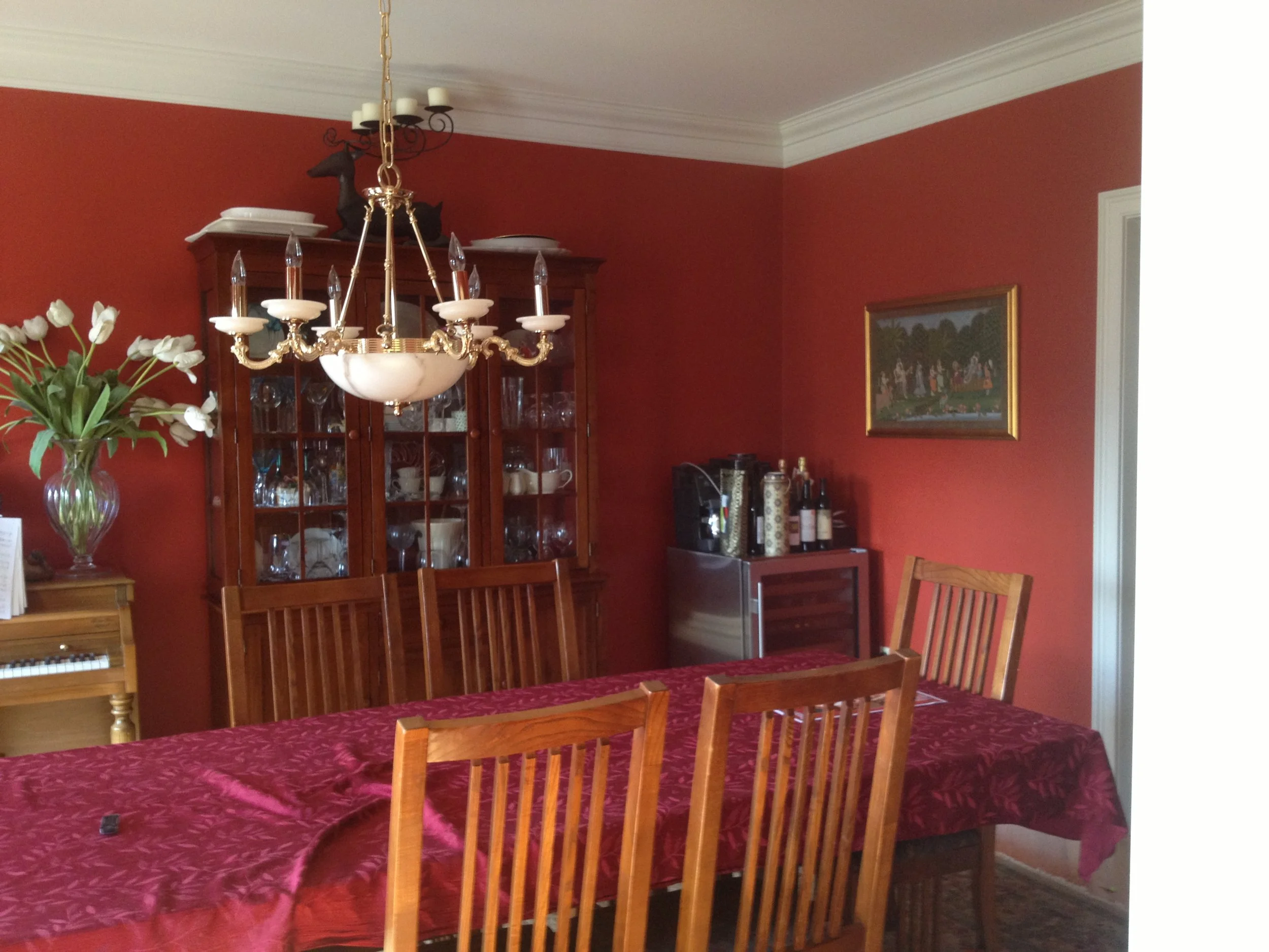 Dining room before.