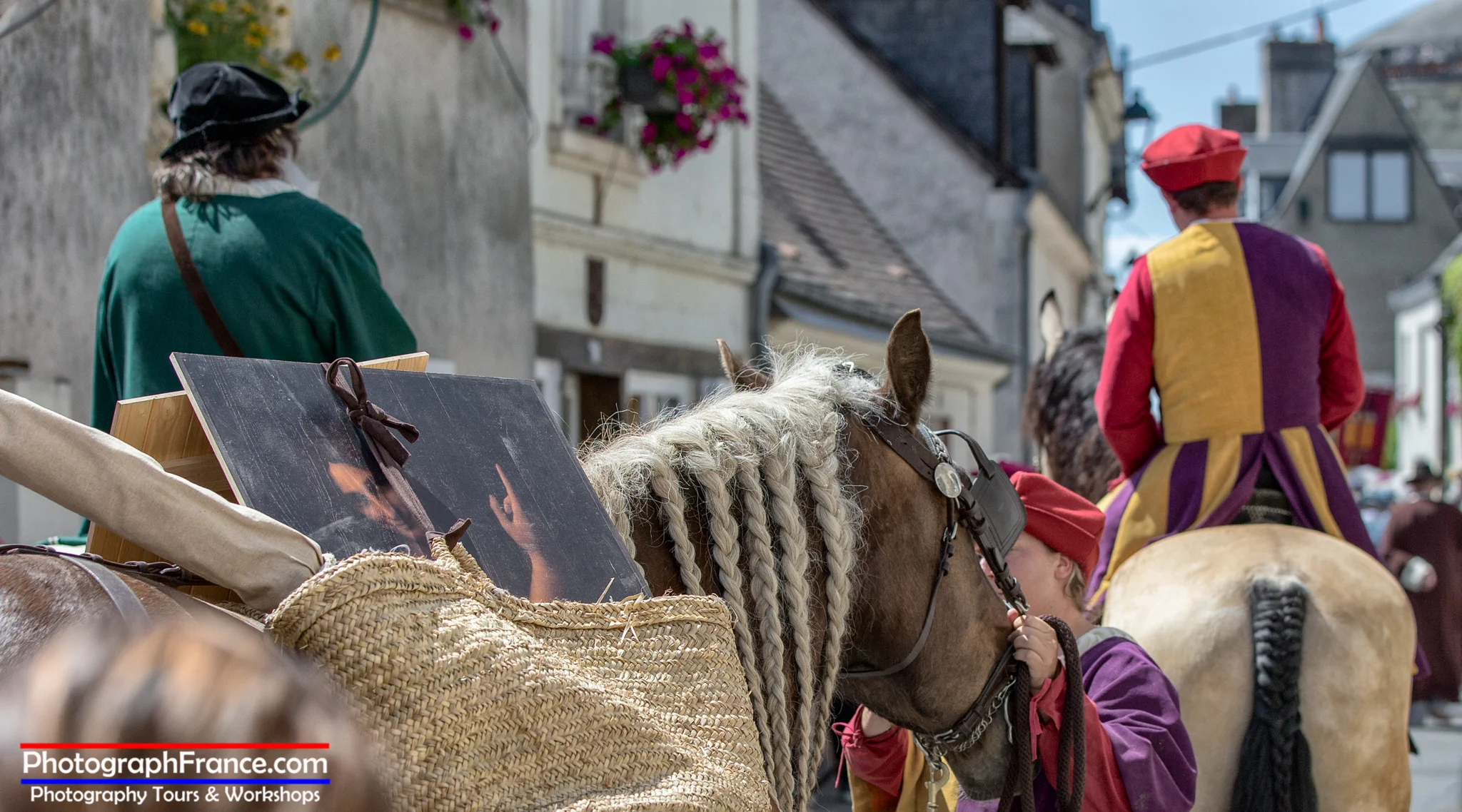 Leonardo arriving in Amboise