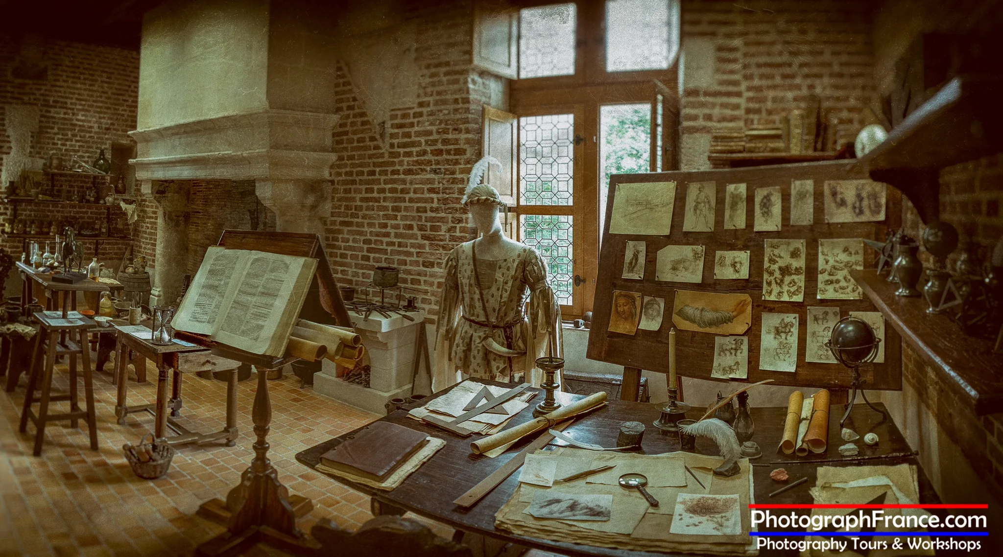 Leonardo’s Studio, Château du Clos Lucé