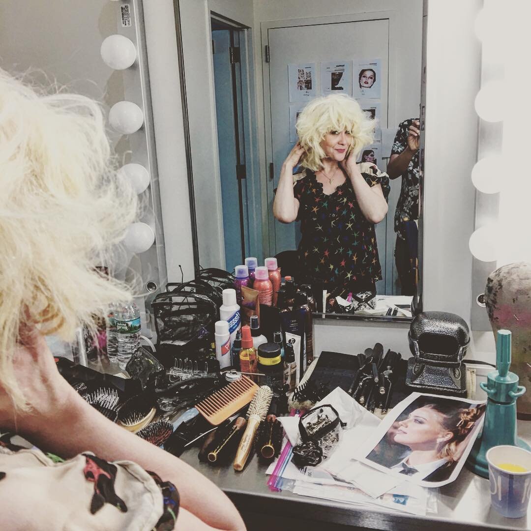 Wigging out at work with @chuckielovehair #wig #hair #setlife #freelance #beauty #hair
