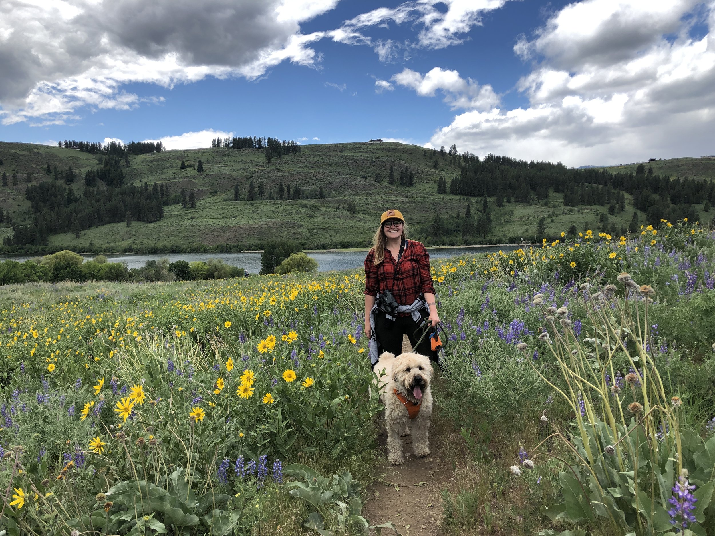 Hiking with Griswold, image credit Will Dunn