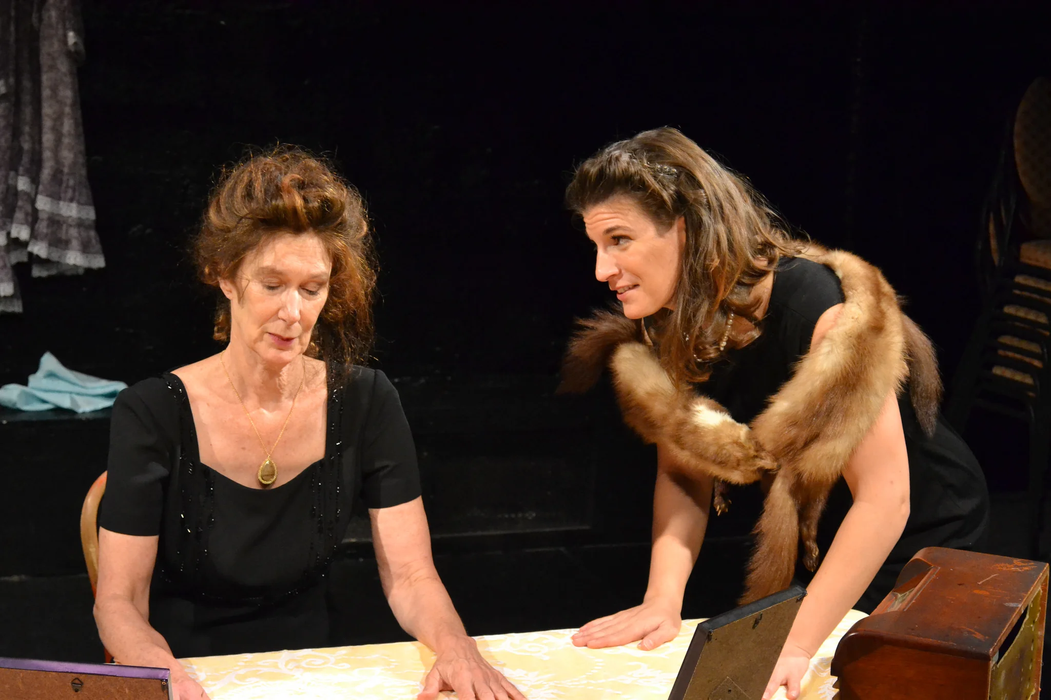 Pennylynn White as Laurette Taylor | Kristen Gehling Schario as Margo Jones Photo Credit: Samantha Mercado-Tudda