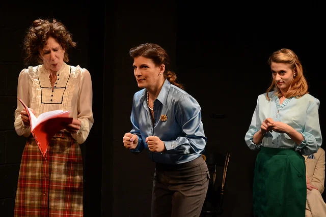 Pennylynn White as Laurette Taylor | Kristen Gehling Schario as Margo Jones Rachel Adams as Julie Haydon Photo Credit: Samantha Mercado-Tudda 