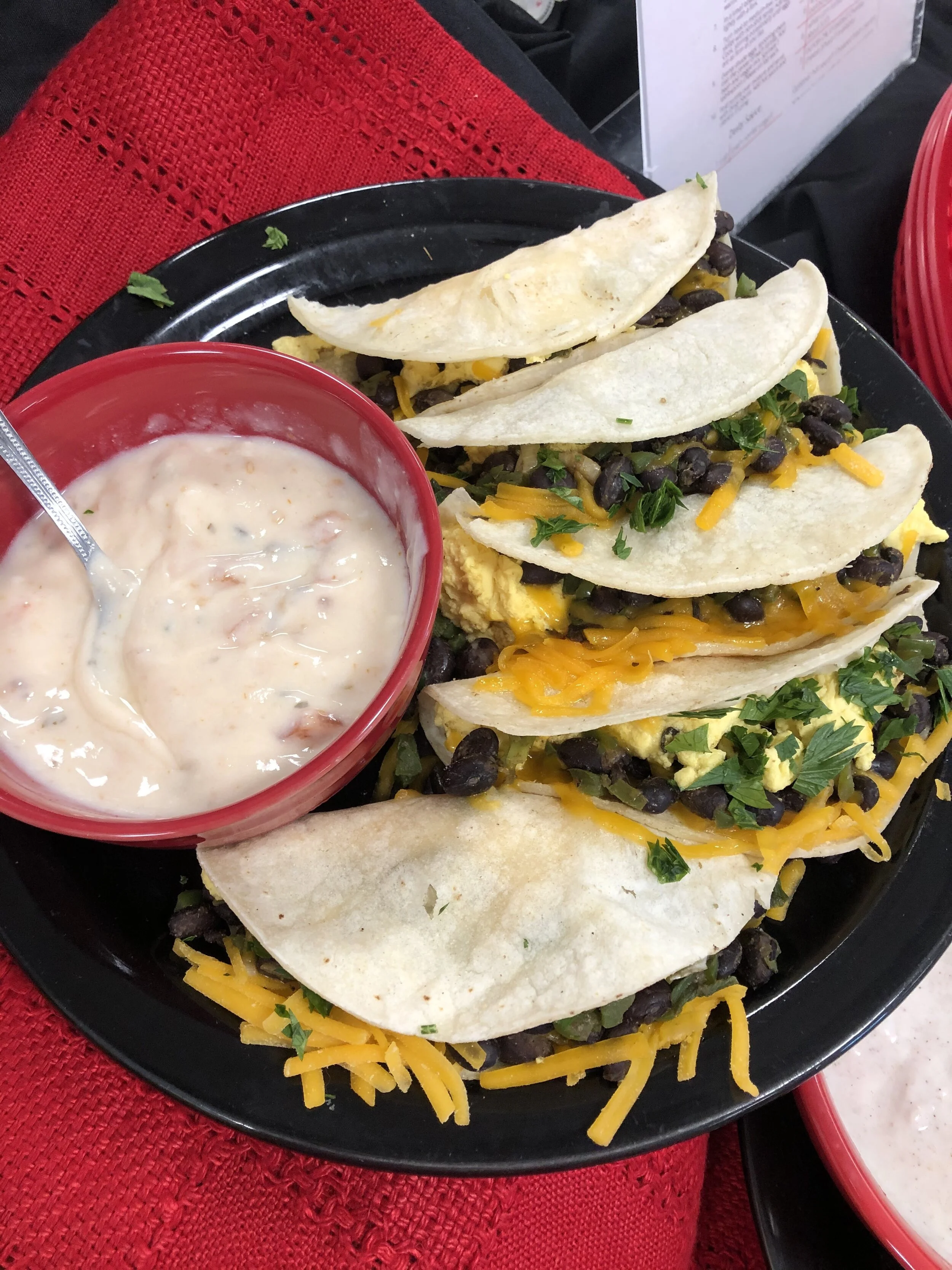 2020 FARM-Rx participants learned how to make nutritious and delicious meals with fresh ingredients like these tacos. Photo Credit: Jackie Dallas