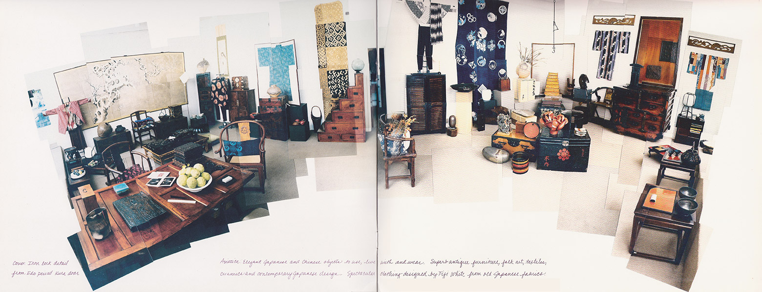 Above: Interior of Asiatica's original shop (Hockney-style / ph. Hollis Officer)