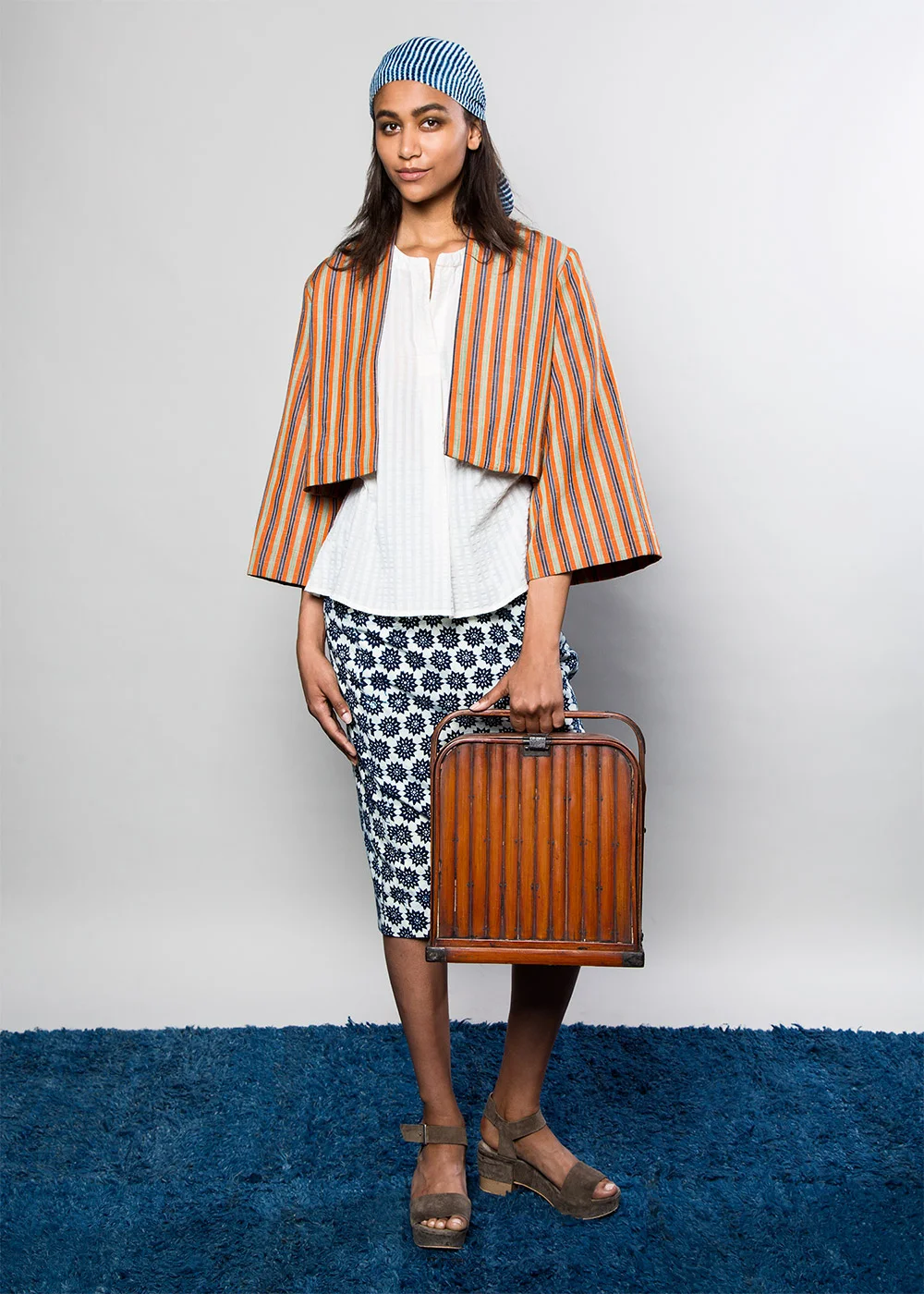 Temple Jacket (sold) • Peony Shirt • Skinny Skirt