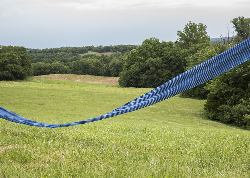 Vintage Indigo Striped Cotton