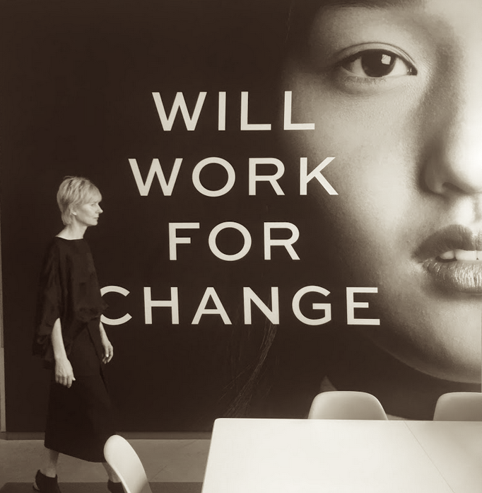 Doyle at the Women's Foundation headquarters. 