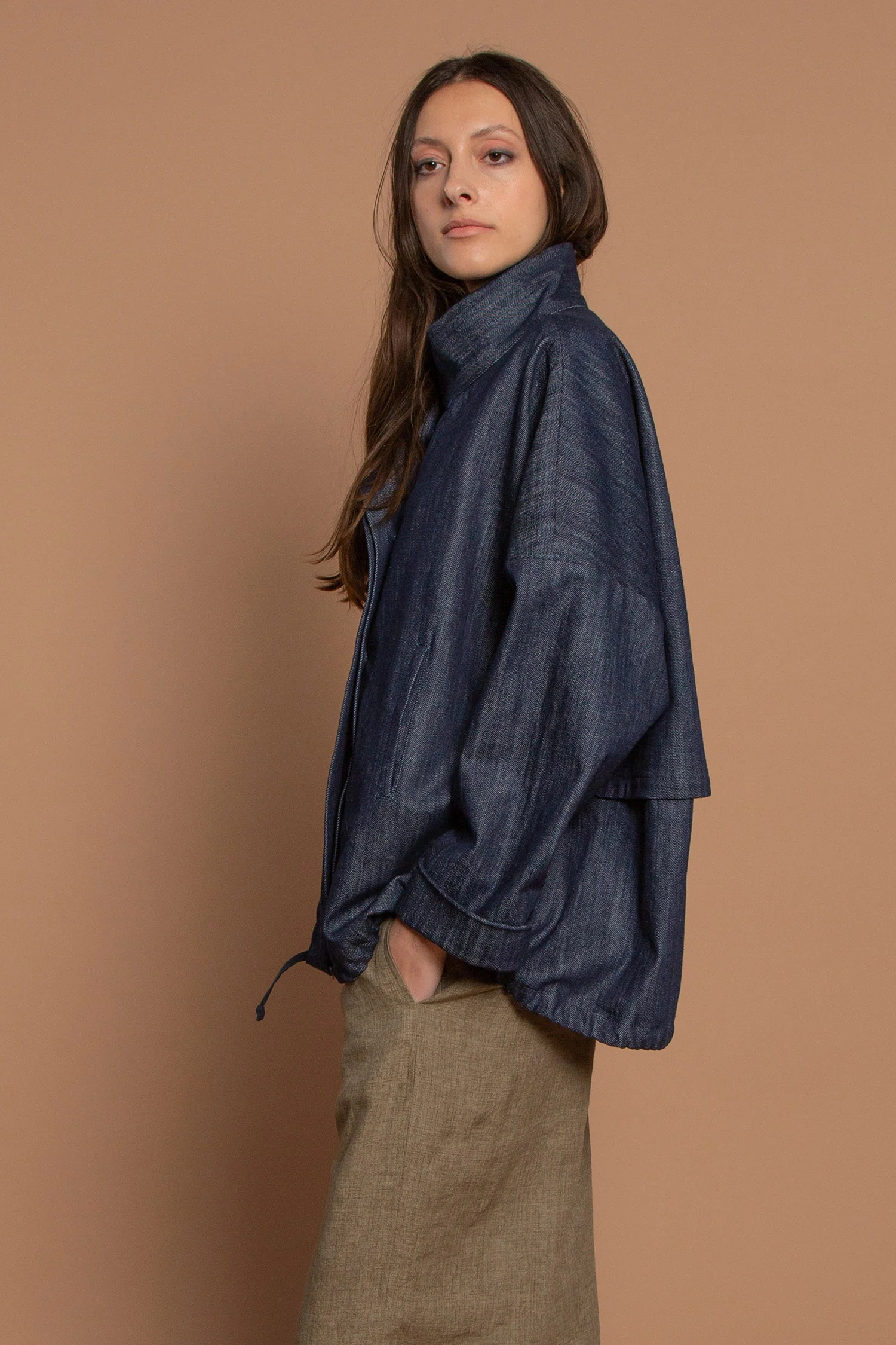 Anorak in Cotton Denim