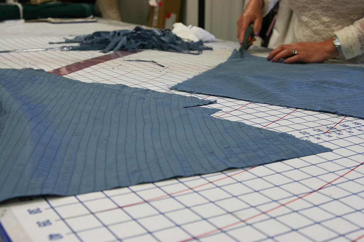 The edges of each piece are trimmed.