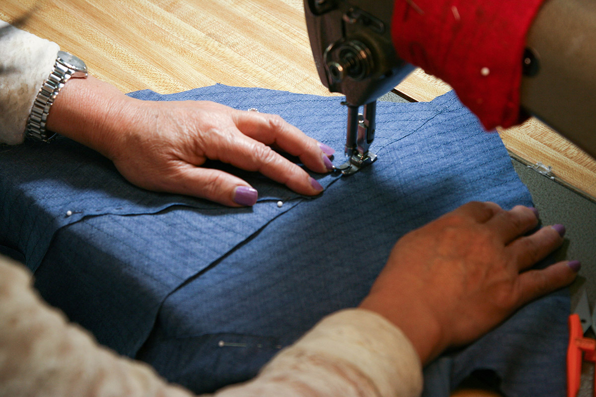 No two raw-pieced textiles are exactly the same!