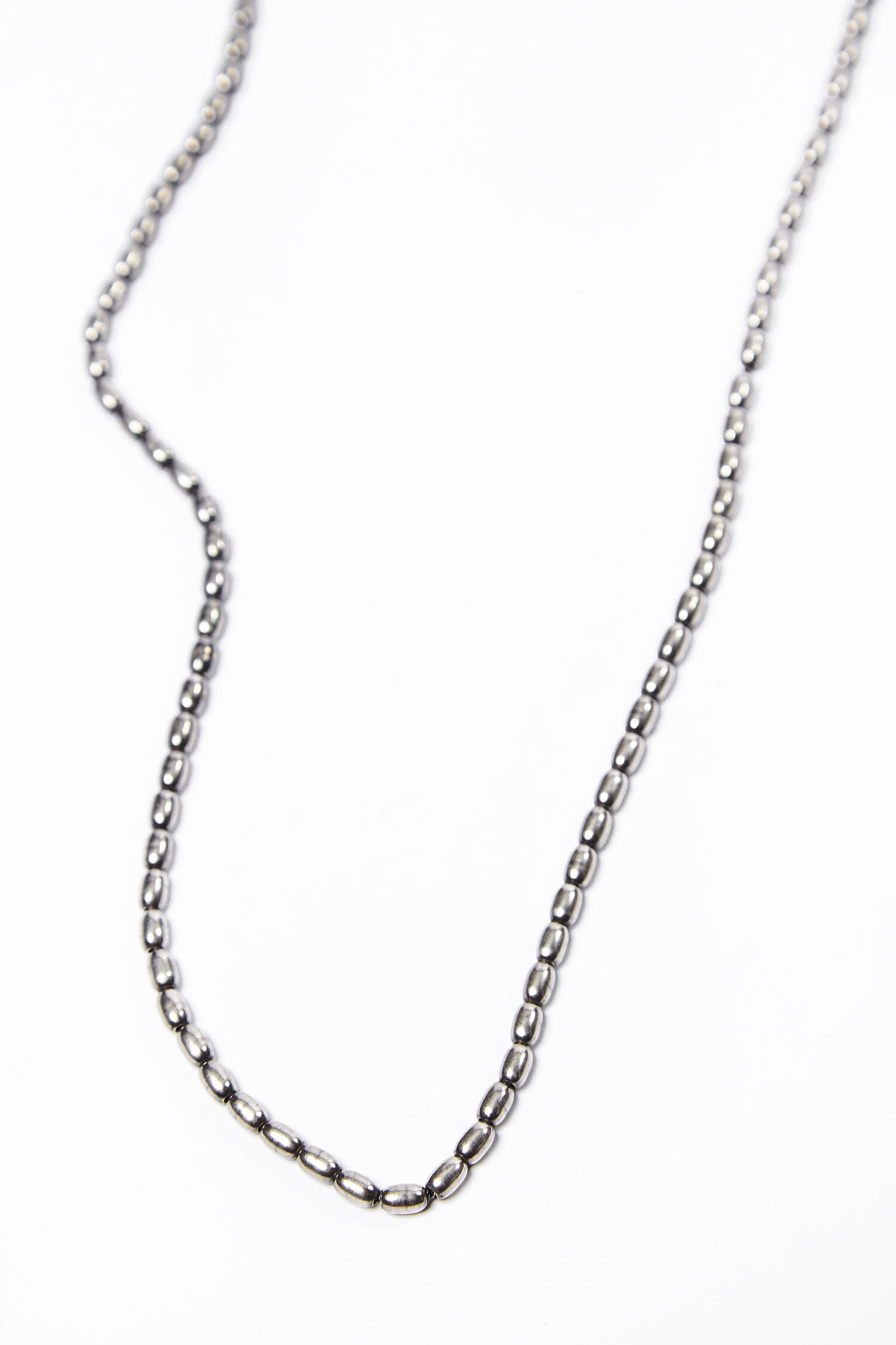 GOTI Long Silver Necklace with 3 Types of Chains — ASIATICA