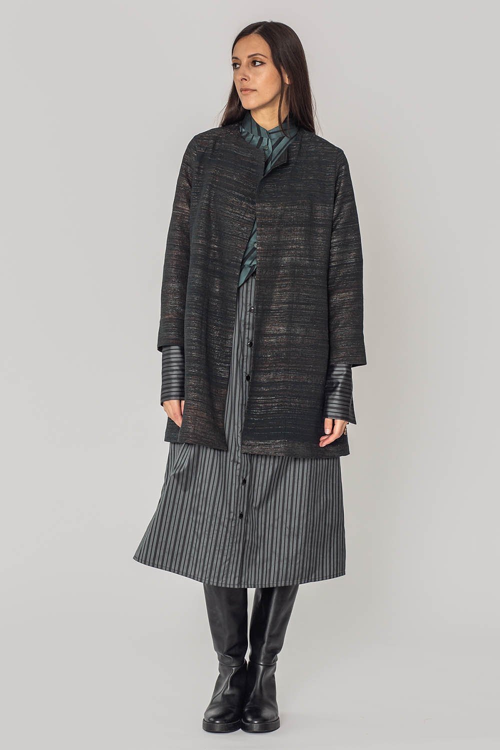 Bell Jacket in Vintage Japanese Silk Ikat — ASIATICA