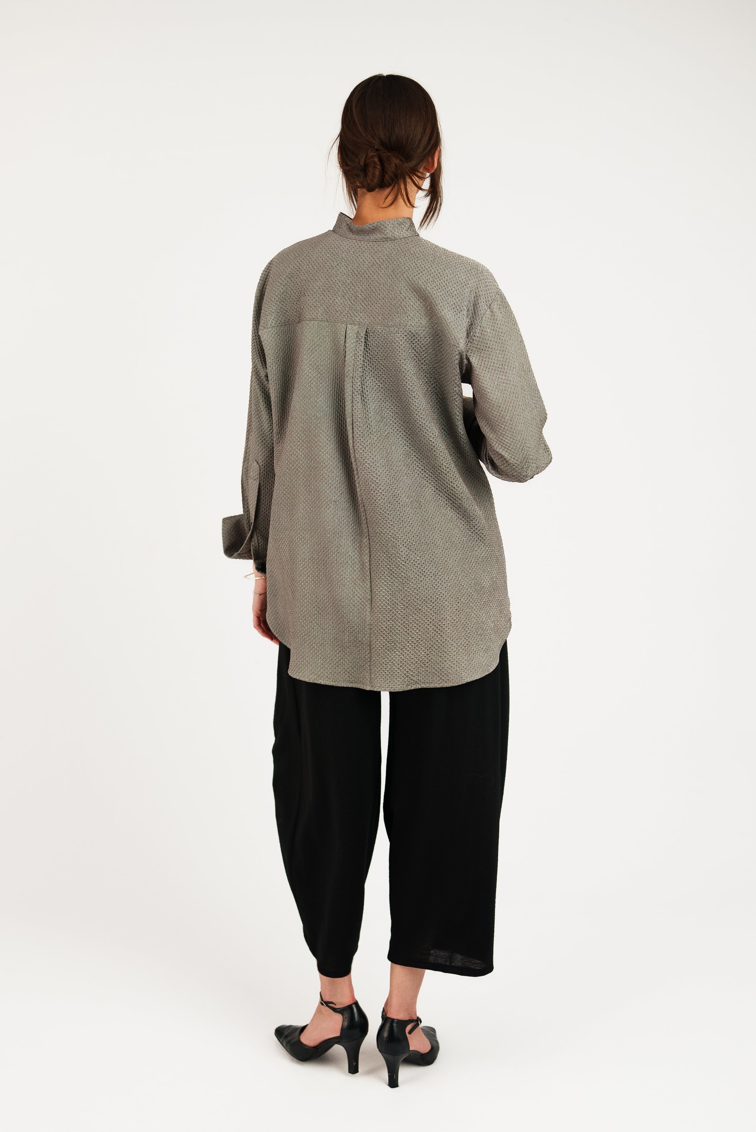 Madison Shirt in Vintage Japanese Silk Shibori — ASIATICA