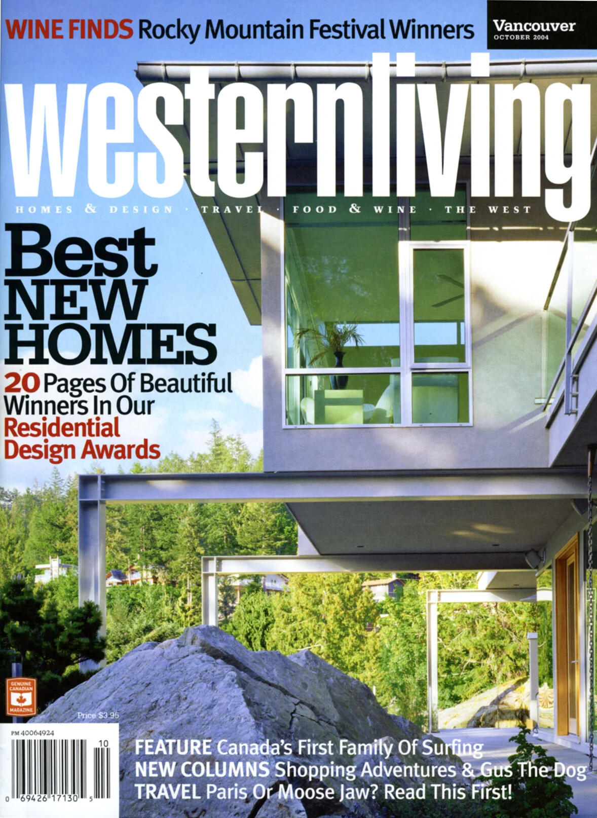 WESTERN LIVING 2004 - BEST NEW HOMES 'LIGHT FANTASTIC'
