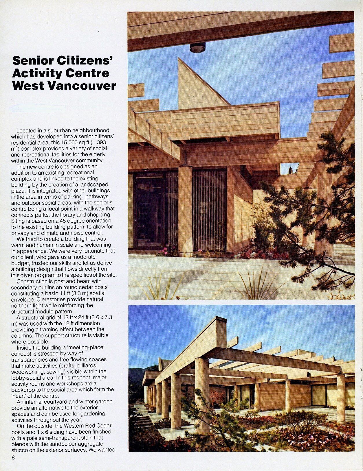 1981 - SENIOR CITIZENS' ACTIVITY CENTRE WEST VANCOUVER