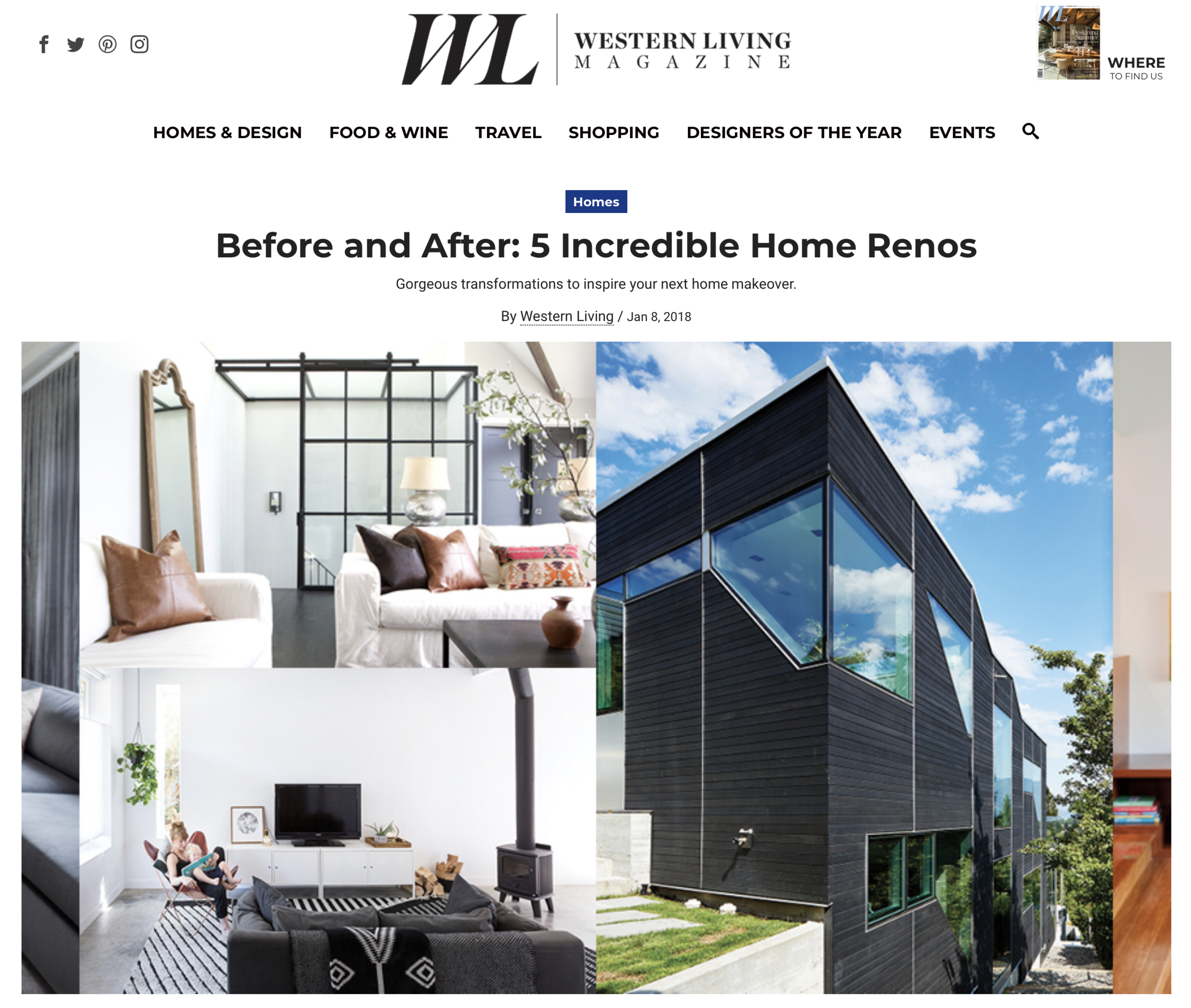 WESTERN LIVING 2018 - BEFORE AND AFTER: 5 INCREDIBLE HOME RENOS