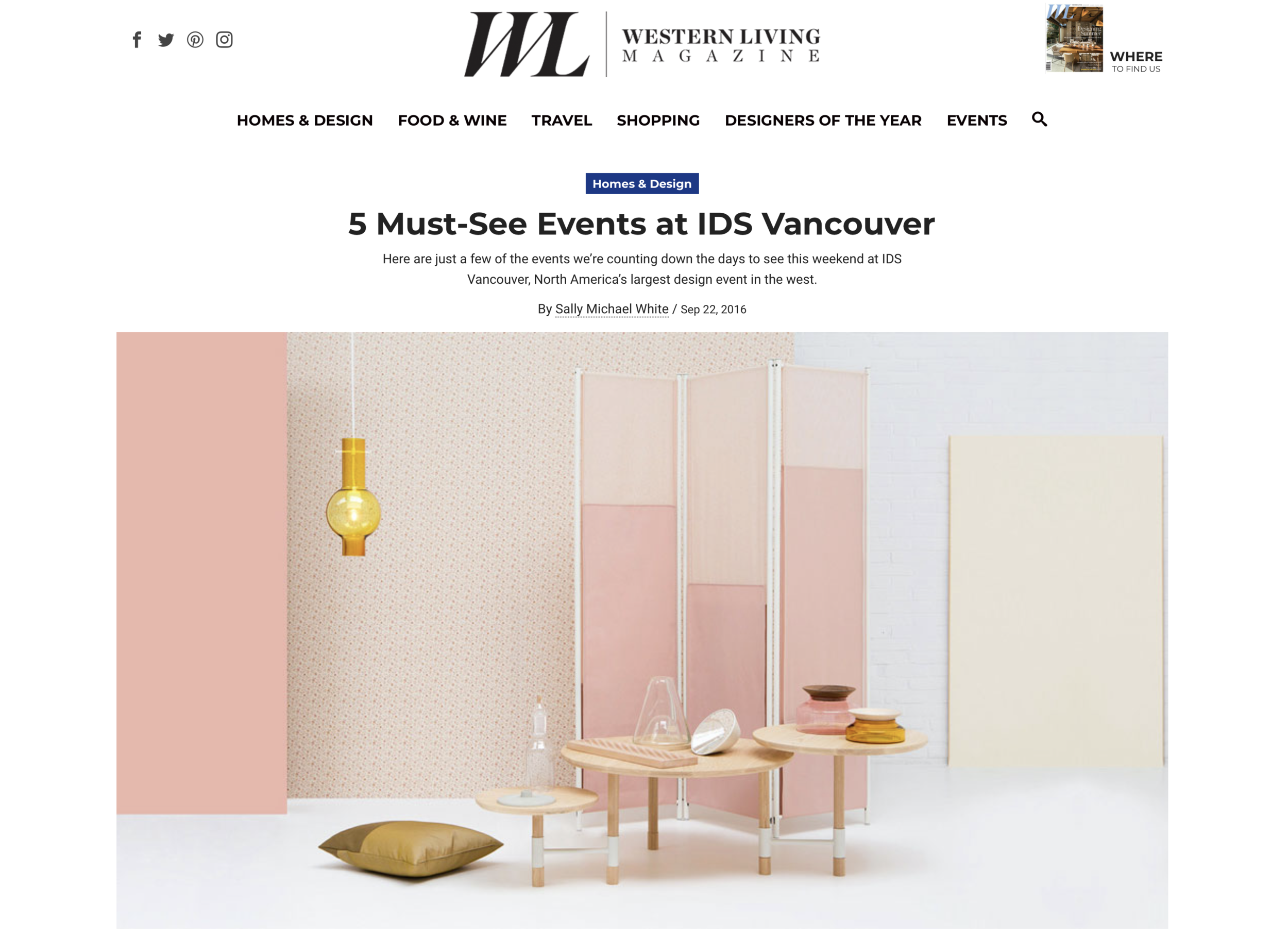 WESTERN LIVING 2016 - 5 MUST-SEE EVENTS AT IDS VANCOUVER 'DUTCH EXCHANGE: EINDHOVEN'