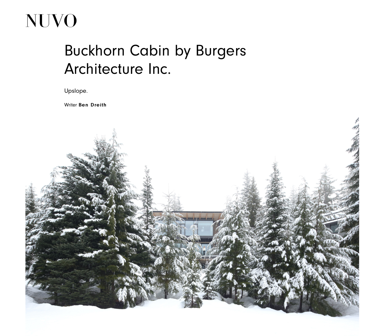 NUVO MAGAZINE 2021 - BUCKHORN CABIN
