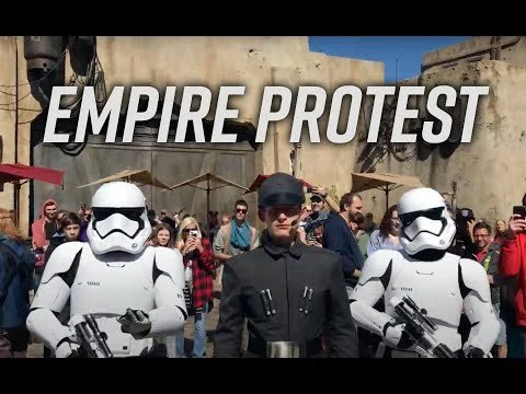 Me Fighting the Power (at Star Wars land in Disney World)