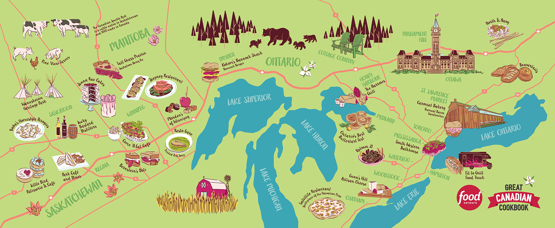 Great Canadian Cookbook - Prairies & Ontario