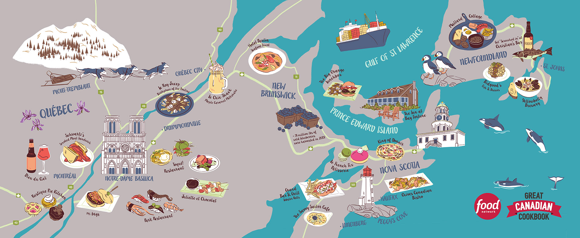 Great Canadian Cookbook - Quebec & The Maritimes
