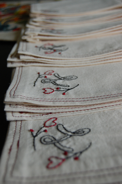 monogrammed cloth napkins