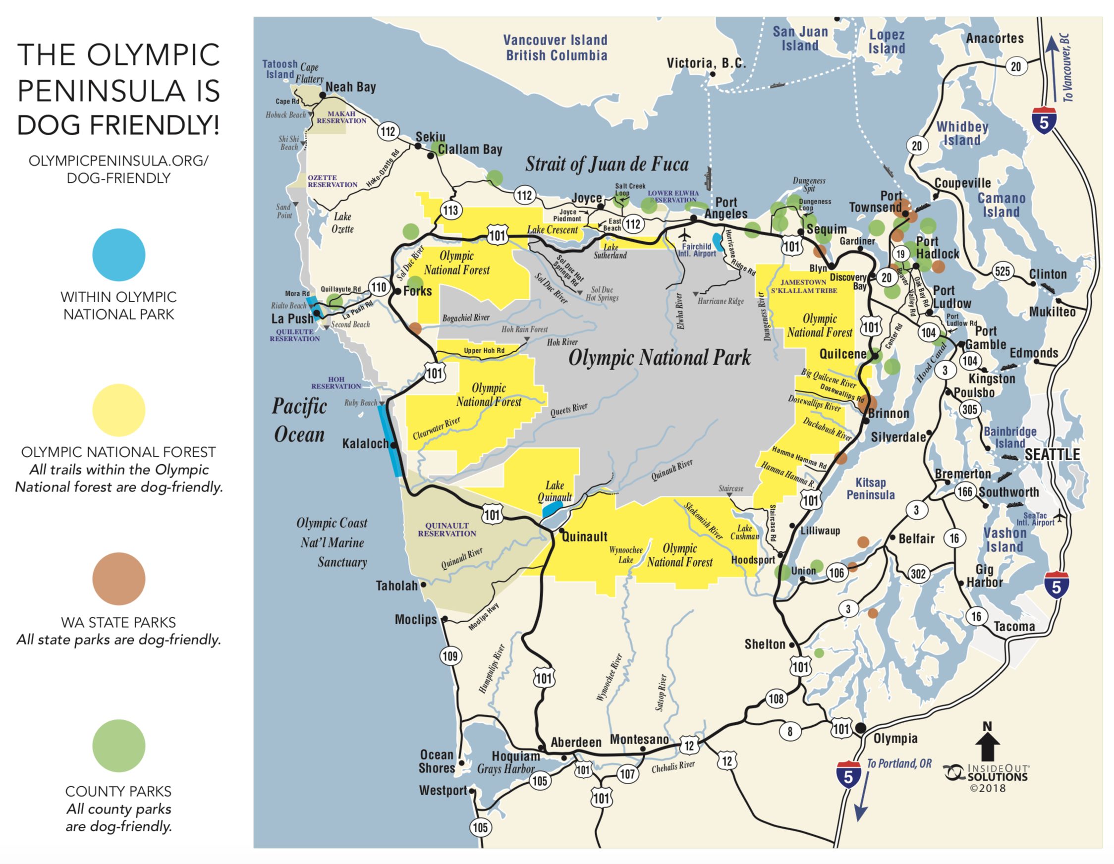 Check out this fantastic pet friendly map provided by our partners at Olympicpeninsula.org ! Download and pack a copy along with your leash and collapsible water dish!