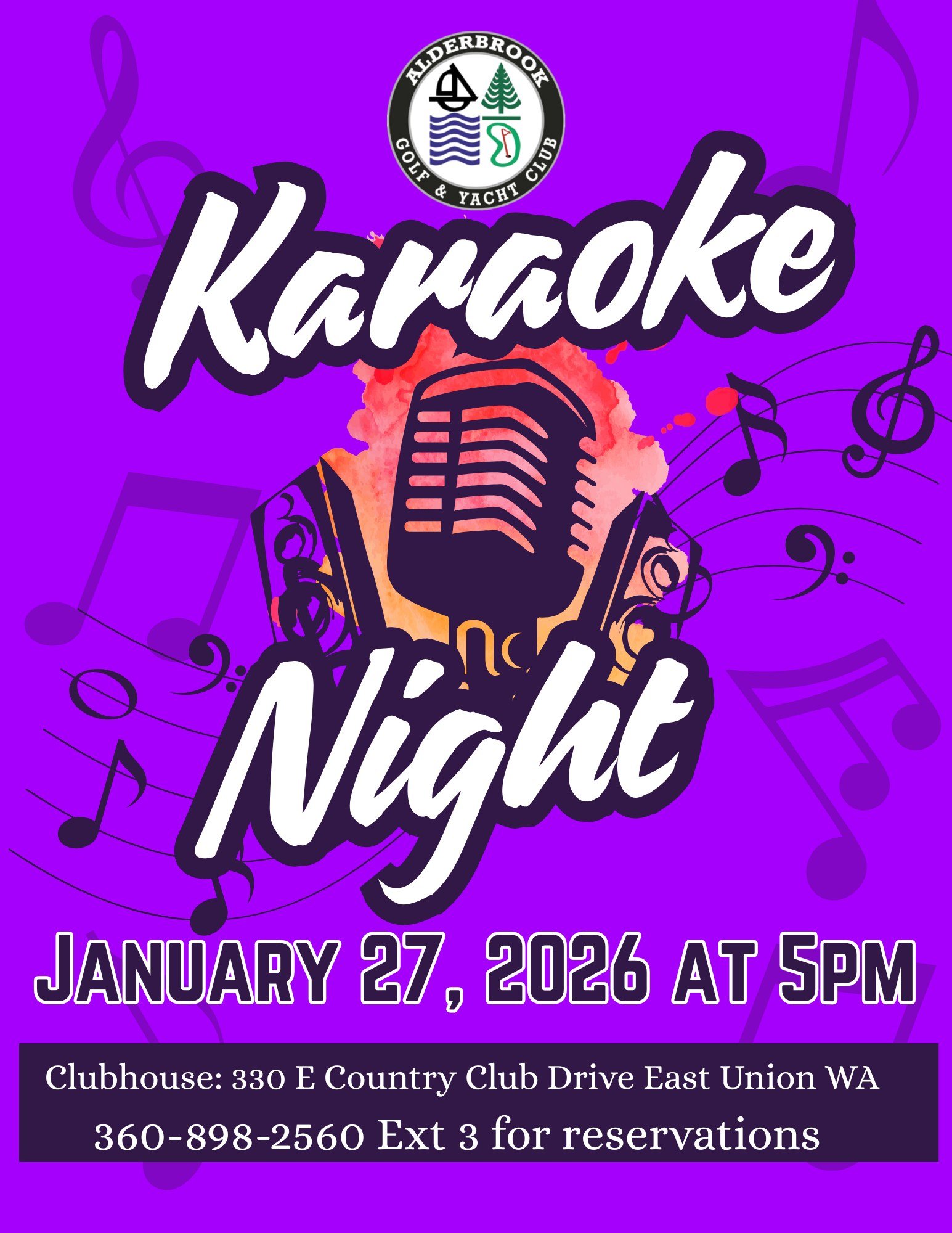 Karaoke Night at Alderbrook Golf Club