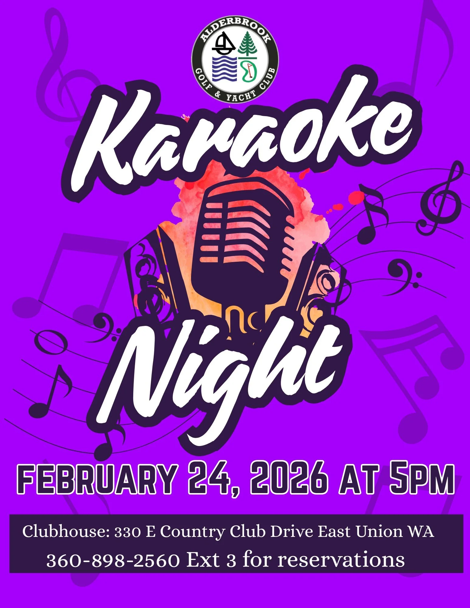 Karaoke Night at Alderbrook Golf Club