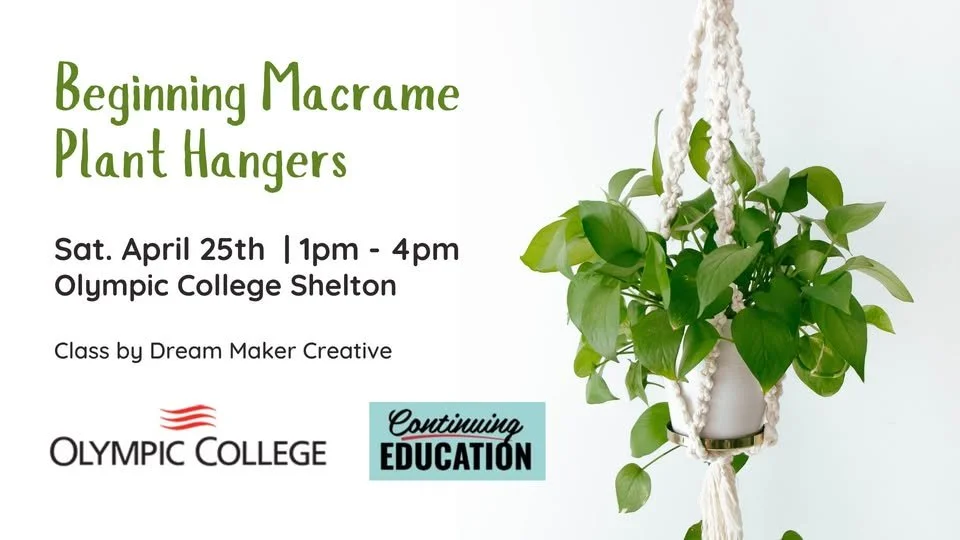 Beginning Macramé Plant Hangers Workshop | Olympic College Shelton