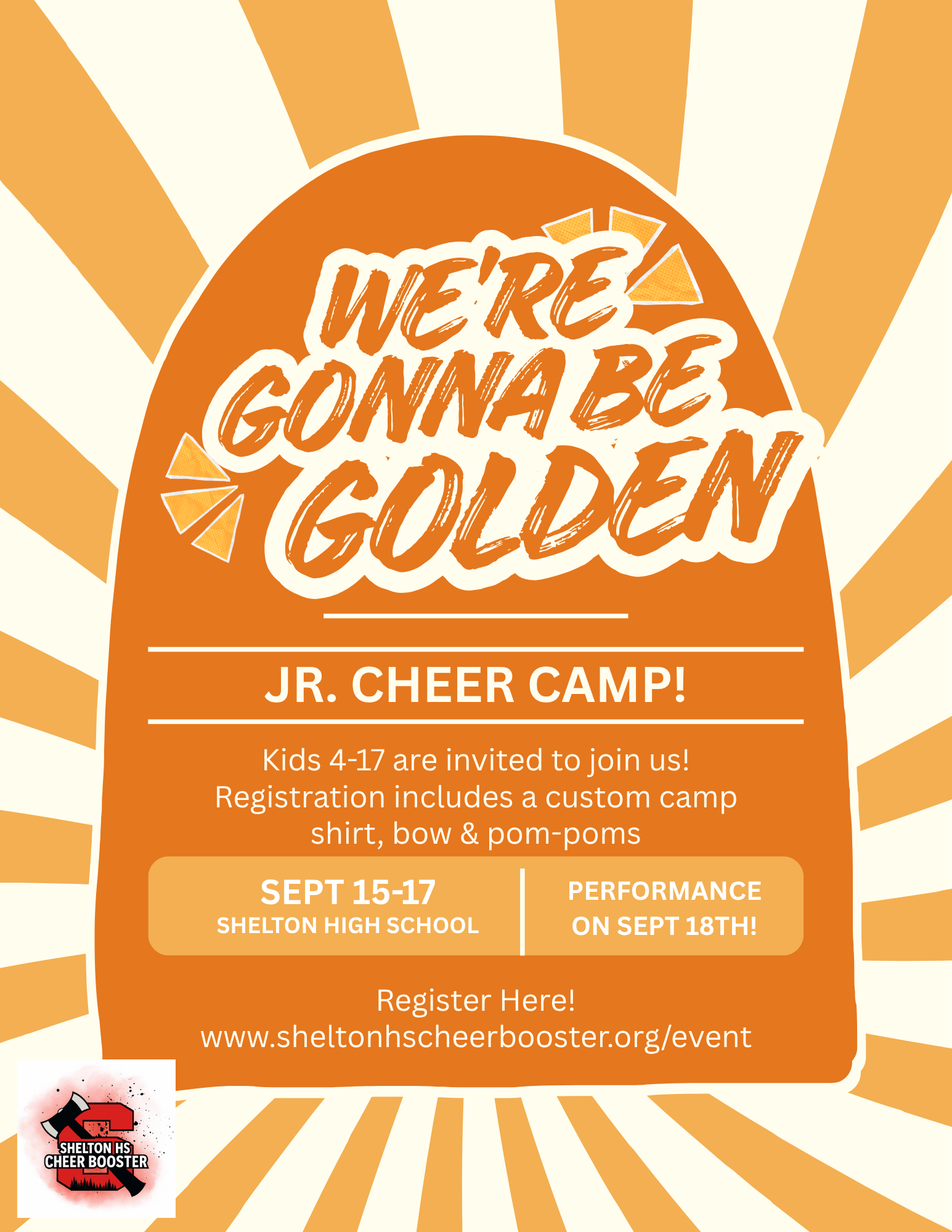 Gonna Be Golden Jr. Cheer Camp