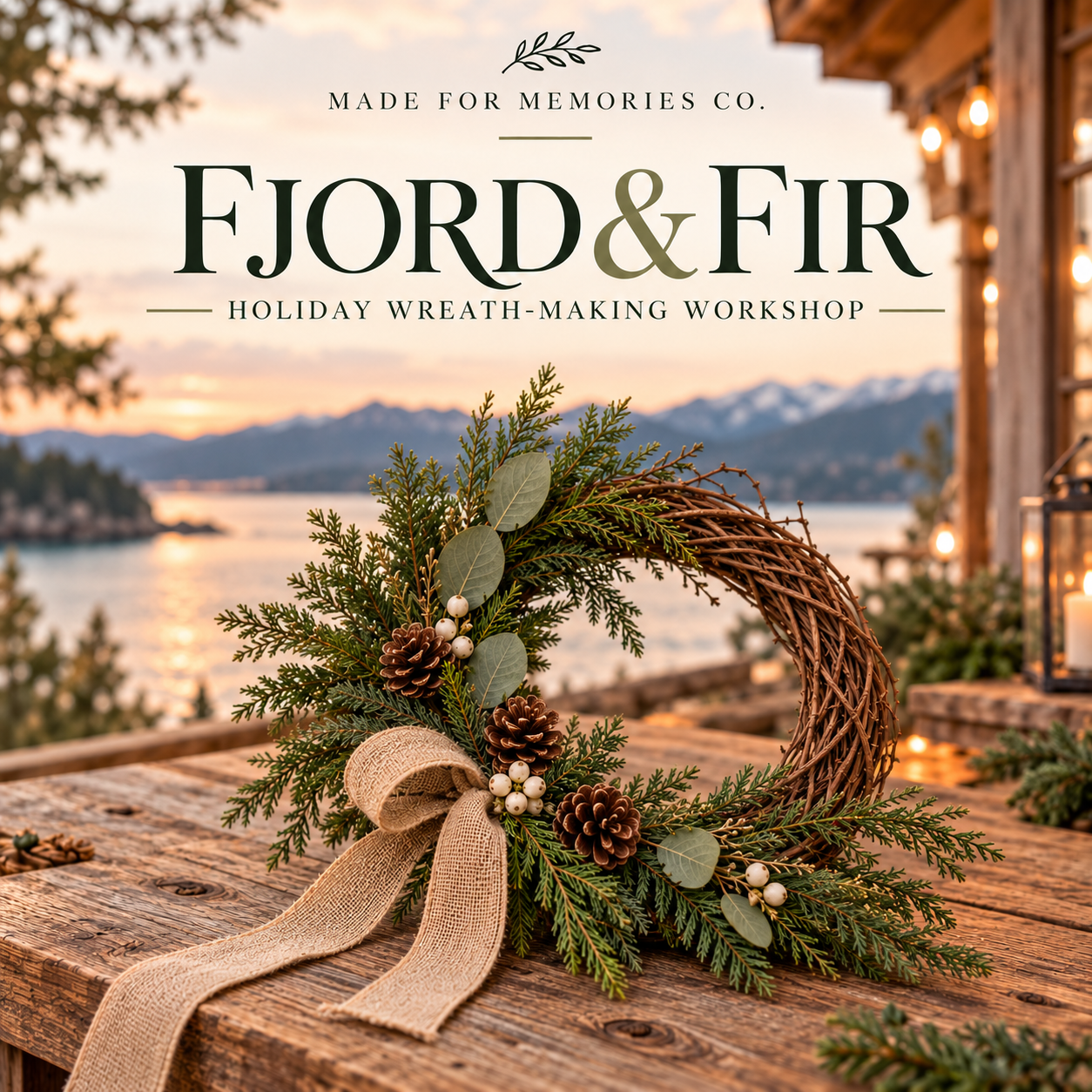 Fjord & Fir: A Holiday Wreath-Making Workshop